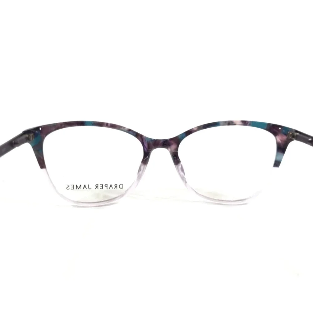 Draper James Eyeglasses Frames DJ5008 505 PLUM GRADIENT Blue Cat Eye 51-17-135